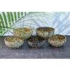 Ajuny Ciotola per Smudging in Pietra Ollare Naturale Bruciatore Artigianale per Divinazione con Intaglio a Foglia Decorazione per Casa Cucina e Tavola Idea Regalo - 5 Pollici