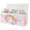 omedecal Cesta Porta Giochi Bambini Contenitori, Pieghevole, 124 L, Grande Oxford Contenitore Cesto Scatola Porta Giochi Baule Portagiochi Bambini Bambino, 96x32x40cm - Unicorno