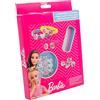 Joy Toy - Barbie 3 Braccialetti con 18 Charms da Applicare in Confezione Regalo - 15x2,5x20 cm