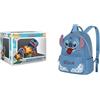 Funko Pop Rides Deluxe Stitch Rocket - Figurina da collezione Lilo & Stitch, Zaino Disney Heady 24,5×29 cm 8L Blu