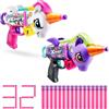 XSHOT Blastercorn 2-Pack by ZURU: Blasters unicorno bianchi e viola, ali battenti, 32 freccette Air Pocket, gittata 27 m. Giocattolo all'aperto per bambini 8+, adolescenti, adulti.
