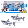Robo Alive Water Activated Shark Confezione da 2 (White) by ZURU: Giocattolo robotico da bagno nuota immerso in acqua. Per bambini, ragazzi, adolescenti.