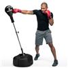 Tech Tools Sacco da boxe con supporto, per bambini e adulti, regolabile in altezza, sacco da boxe autoportante, ideale per l'allenamento di MMA, per alleviare lo stress e per il fitness