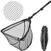 NEUSID Guadino da pesca, pieghevole, 90 cm, telescopico, gommato, per adulti, la cattura di trote, carpa, salmon, catfish, basso
