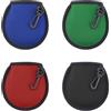 TRKETK 4 Pezzi Sacchetto per la Pulizia da Golf, Sacchetto per Palline da Golf con Clip per Appenderla Pallina da Golf Portatile Sacchetto Impermeabile Pallina Pulisci Borsa con Doppi Strati, 4 colori