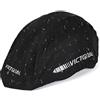 VICTGOAL Copertura Antipioggia per Casco Bici con Strisce Riflettenti di Sicurezza, Copri per Casco Bici Impermeabile e Antivento per Ciclismo su Strada (Nero)