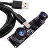 G Scheda webcam con doppia lente USB da 4 MP, sincronizzazione fotocamera 1080p ad alta velocità 60 fps Lightburn, mini UVC USB2.0, modulo per fotocamera laser per computer Raspberry Pi (85 gradi
