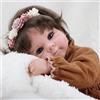 GAGAKU Reborn Bambola, 45 cm realistica Bambola neonata realistica come reale, 18 pollici Bambola neonata realistica con accessori - vestiti arancioni
