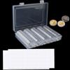 Yunyige Capsule Monete 2 Euro,Porta Monete da Collezione,33 mm Capsule per Monetes,Coin Capsules con 100 Guarnizione in Schiuma,Clear Plastic Coin Collection,5 Misure (17/20/25/27/30mm)