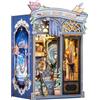 CUTEBEE Kit Book Nook - Fantasia Casa Prefabbricata Di legno DIY, Libreria in Miniatura 3D per Adulti, Regalo per Amanti dei Libri, Decorazione per la Casa e Kit Fai-da-Te (Soul Travel Agency)