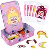 ASTARON Magnetic Puzzle Tin Box Game per bambine, giocattoli educativi da viaggio per bambini con 32 puzzle magnetici, stimola l'immaginazione e la concentrazione