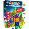 Magneo® Blocchi Magnetici 120 Pezzi (2 Auto) - Costruzioni Magnetiche per Bambini 3+ - Gioco Creativo con Magnetic Tiles - Blocco da Costruzione Educativo - Idea Regalo Bimbi