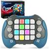 AYESY Fast Push Giochi Fidget Giocattoli, Portatili Console di Gioco Elettronica, Giocattoli Sensoriali Portatili con Autismo, per Ragazzi Ragazze 5-9 Anni, Flashing Quick Press Games per Bambini Blu