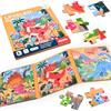 ASTARON Puzzle magnetici per bambini 3-7, per bambini dai 2-4 anni Giocattolo per attività in fattoria/auto/con animali, magnete didattico regalo per viaggio su strada