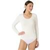 Damart T-Shirt a Maniche Lunghe in Thermolactyl Sensitive, Bianco, L Donna