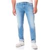 REPLAY Jeans Uomo Grover Straight Fit Elasticizzati, Blu (Light Blue 010), W27 x L30