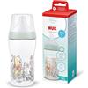 NUK Perfect Match Biberon | 3+ mesi | 260 ml | Biberon anti-coliche | PP | Indicatore di controllo della temperatura | Disney Winnie Puh | Confezione da 1