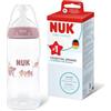 NUK First Choice Biberon | 3+ mesi | 300 ml | Biberon anti-colica | PP | Indicatore di controllo della temperatura | Koala | Confezione da 1