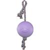 Jolly Pets, Romp-n-Roll - Giocattolo per cani con corda e pallina, 20 cm, taglia L, viola chiaro