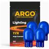Argo 4 Pezzi Lampadine W21/5w Xenon Bianco 6000k 12v DRL Luci di Marcia Diurna Luci di Posizione W21w Lampadina 7443, Luce Super Luminosa, Lampadina T20 per Auto, Furgone, Faro