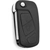 JZK portachiavi di ricambio a 3 pulsanti per Ford Ka, telecomando per auto, cover per chiave auto per Ford KA MK2 2008-2016, guscio per chiave con lama SPI22 non tagliata