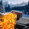 KQLHLHDYZ Termoventilatore per auto, 12 V, riscaldatore portatile per auto, 2 in 1, riscaldamento rapido per sbrinamento parabrezza, defogliante 360°, manico rotante, termoventilatore manuale per