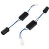 EVGATSAUTO Luci di segnalazione a LED del decodificatore, 2PCS T10 LED Avvertenza Canceller Adapter Headlight Error Decoder Device Resistor