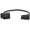 AMHTDOL Adattatore OBD compatibile con Toyota 17 pin OBD1 a 16 pin OBD2 cavo diagnostico, compatibile con connettore 17 pin del veicolo Toyota, funziona con diagnostica OBDii ELM327