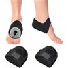 Bohrma Battitallone, solette in gel per sperone calcaneare, antiscivolo, per sperone calcaneare, per sperone osseo (nero, L)