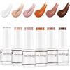 Nicedeco Smalto Semipermanente per Unghie Autunno Kit Senza HEMA, Smalto per Unghie Lampada UV LED Soak Off Gel Nail Polish Set 16, 6x8ML