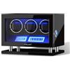 Xtelary - Caricatore automatico per orologi 3/4/6/8/9/12 con schermo LCD touch, telecomando, LED blu, motore silenzioso e cuscinetto per orologi regolabile per uomo e donna, Modern
