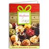 Afie Biglietto Auguri Felice Anno Nuovo Pieno di Prelibatezze Nastro Stellato in Oro Dorato con Busta Collage Regalo in Carta Rilievo Cioccolatini di Natale Desideri Meravigliose Feste Vigilia 61-4087-A BA