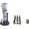 MASTRAD - Set tascabile professionale riutilizzabile 1L + 12 boccole in acciaio inox + supporto + spillo di pulizia - cucina pasticceria dolci - senza BPA