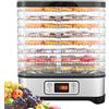 Nictemaw Essiccatore frutta e verdura,Display LCD,Timer di 72 ore,8 pallet,Disidratatore per Alimenti,Essiccatore Alimentare,Temperatura regolabile(35 ° C-70 ° C), 400 W