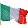 NARAMAKI Bandiere Internazionali Mondiali - Bandiera (Italia) - Bandiera Italiana 90x150cm con passante per asta - Mondiali| Europei| Campionato di Calcio 2025
