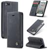 Ottcooed Cover per iPhone SE (1.Gen 2016) / iPhone 5 / iPhone 5S Custodia, Cover Pellicola a Libro Portafoglio in Pelle Porta Carte Protettiva Slot per Scheda Flip Case con iPhone 5 / iPhone 5S, Nero