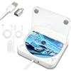 Canareen Lettore CD Esterno, Universale Lettore CD per Auto Portatile con Telecomando, Cavo di Estensione USB, Cavo AUX, Interfaccia di Conversione Type-C, Compatibile con Porta TV, Laptop, Computer, Bianco
