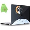 UESWILL Compatibile con MacBook Air 2022-2026 da 33 cm M5 M4 M3 M2 Custodia Modello A3449 A3240 A3113 A2681 Mac Air 13.6, Custodia rigida con motivo + panno in microfibra, Astronauta B