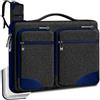 ZINZ Custodia Protettiva a 360° per Laptop 17-17,3 Sleeve, Borsa da Computer Impermeabile e Antiuurto con Cinghie e Tasche Multiple per la Maggior Parte dei Notebook da 17-17,3,B01BL02
