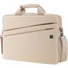 DOMISO Borsa a Tracolla per PC Portatile 15-15.6 Pollici, Custodia Protettiva Idrorepellente e Antiurto, Compatibile con Laptop di Dell, Lenovo, Acer, HP, MSI, ASUS, Beige