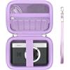 Supmay Custodia da viaggio per KODAK Pixpro C1 -Cámara Digital ultracompacta, Punta e spara supporto di archiviazione portatile per fotocamera digitale con borsa in rete per cavo di ricarica, Violetta