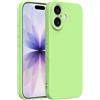 Captor Cover iPhone 17 Custodia Colorata in Silicone Liquido, Antiurto, Flessibile, Bordo Rialzato per Schermo e Protezione Fotocamera, Morbida Con Microfibra Interna per iPhone 17 Cover (Verde)