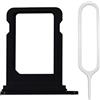 MMOBIEL Vassoio Porta Scheda SIM Compatibile con iPhone 12 Pro/12 Pro Max - Sostituzione Supporto Scheda SIM - Porta SIM - Incl. Estrattore SIM e Anello di Gomma Impermeabile - Nero