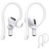 SIRLOMU 2 paia di ganci auricolari sportivi, accessori per cuffie Bluetooth, adatti per la corsa e lo sport, compatibili con diverse cuffie Bluetooth (bianco)