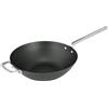 SCANPAN Black Iron - Padella wok 30 cm, in acciaio al carbonio di alta qualità, resistente alle alte temperature, padella multifunzione con manico ergonomico, resistente al forno, senza PFAS