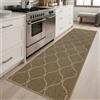 COSY HOMEER Tappeto da cucina antiscivolo, 60 x 180 cm, lavabile in lavatrice, per corridoio, cucina, lavanderia, ingresso, beige