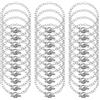 Mikovivi 30pz Catene per Braccialetti per Creazione di Gioielli, Catena a Maglie in Lega con Chiusura a Ginocchiera OT Catena a Forma di Serpente per Fai Da Te Forniture per Gioielli Artigianali (Argento)