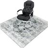 Homcomodar Tappetino Protettivo per Pavimento, 120 x 150 cm, Tappeto Sedia Ufficio, Tappeto Salvapavimento, Tappeto Sedia Ufficio Gaming (Grigio)