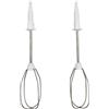 NaschLager Frusta 00659596, compatibile con frullatore manuale Bosch Siemens MFQ3010, MFQ3020, MFQ3030, MQ95020, 300 W, 450 W, accessori di ricambio per frullatore, 2 pezzi a destra e sinistra