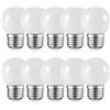 HUAMu Lampadina E27 color bianco da golf LED piccola Lampadina Edison a vite da 2W, lampadina a risparmio energetico Lampadina a incandescenza 20W equivalente, AC220-240V, 10 confezioni